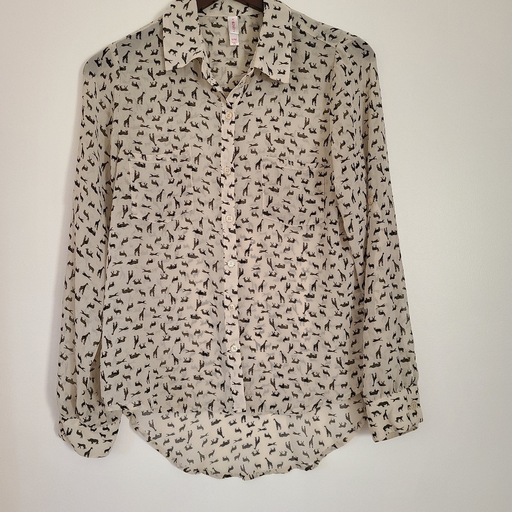 Animal Print Blouse